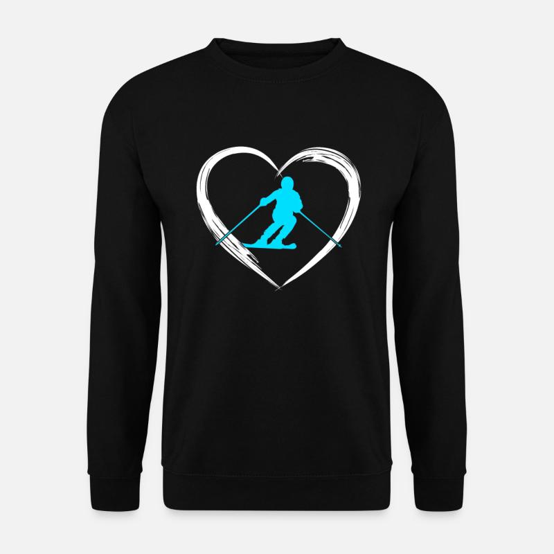 Ski love - Unisex Pullover - Schwarz