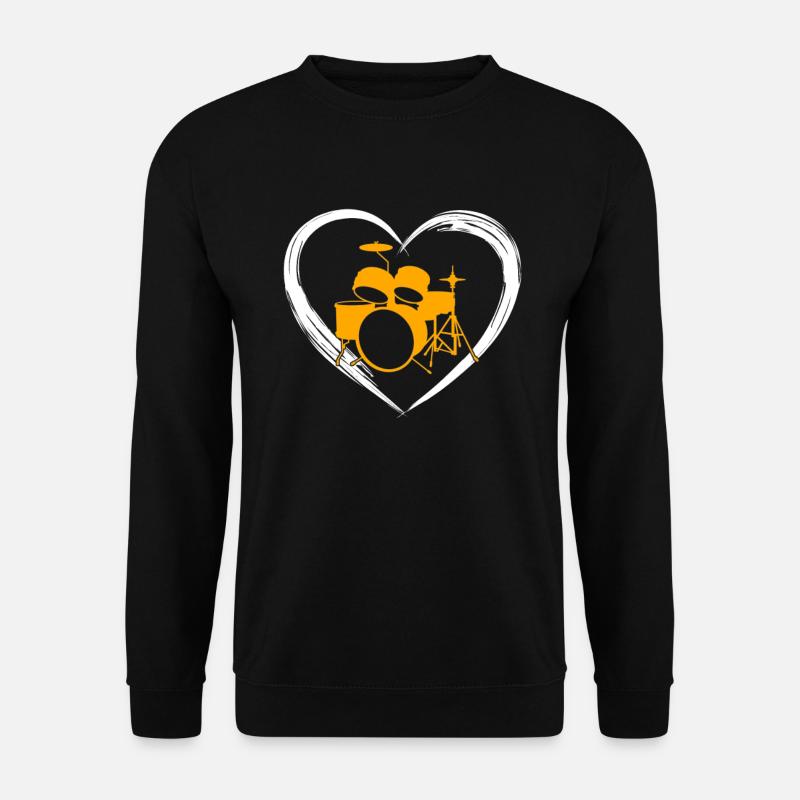 Drums love - Unisex Sweatshirt - black