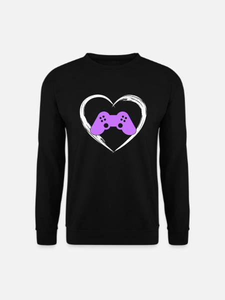 gaming love - Unisex Sweatshirt - black
