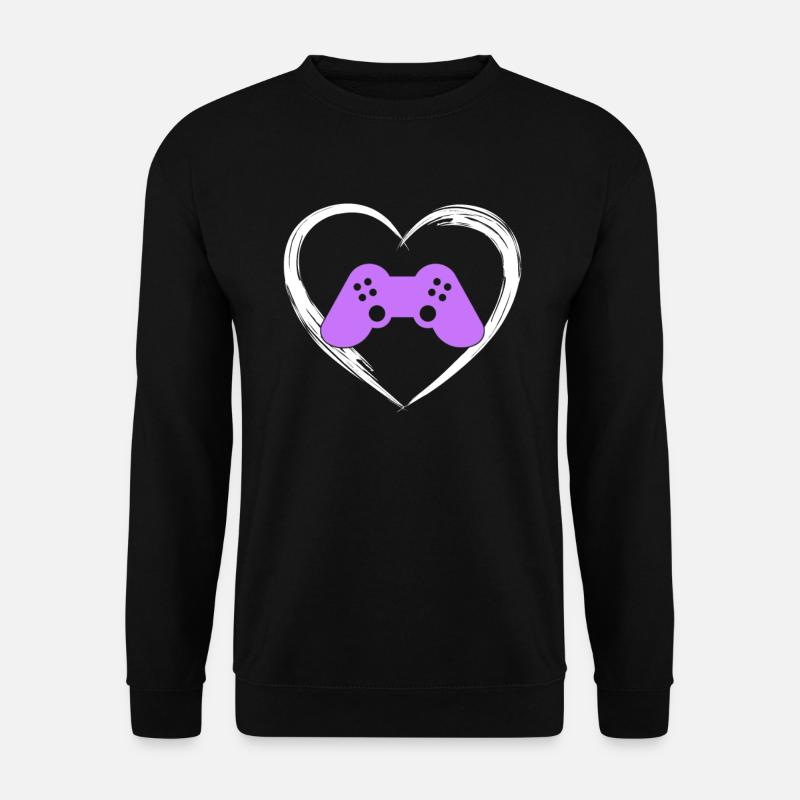 gaming love - Unisex Sweatshirt - black