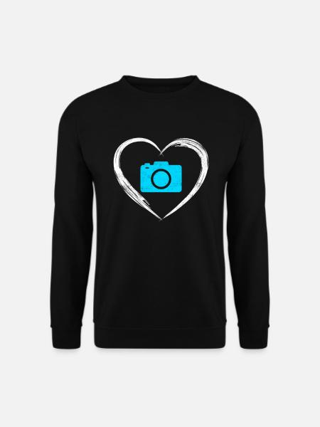 Fotografie love - Unisex Pullover - Schwarz