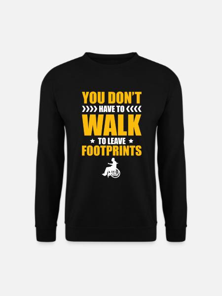Sie Müssen Nicht Laufen, Um Fußabdrücke Zu - Unisex Pullover - Schwarz