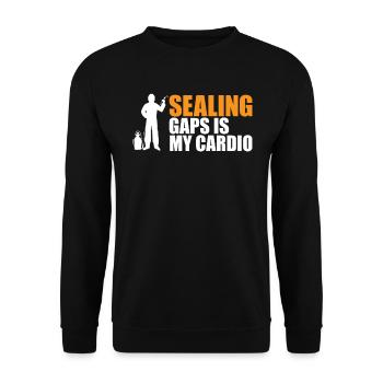 Sceller les brèches est mon cardio - Sweat-shirt Unisexe - noir - Devant - Alina (178cm) & Michal (187cm)