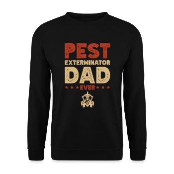 Exterminateur de ravageurs Papa Bugs Ever - Sweat-shirt Unisexe - noir - Devant - Alina (178cm) & Michal (187cm)