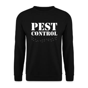 Schädlingsbekämpfungsexperte Bugs Exterminator - Unisex Pullover - Schwarz - Vorne - Alina (178cm) & Michal (187cm)