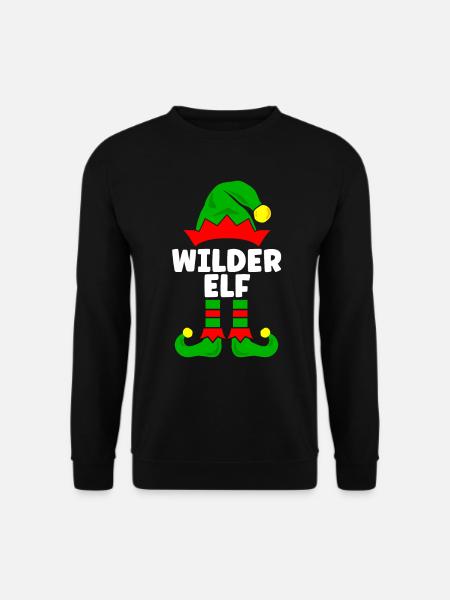 Wilder Elf Weihnachtsoutfit Familie Partnerlook - Unisex Pullover - Schwarz