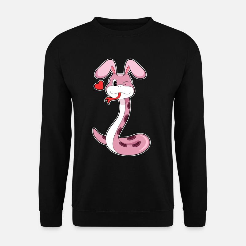 Snake Rabbit Heart - Unisex Sweatshirt - black