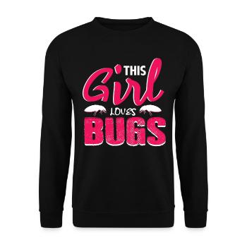 Insectes Fille - Sweat-shirt Unisexe - noir - Devant - Alina (178cm) & Michal (187cm)