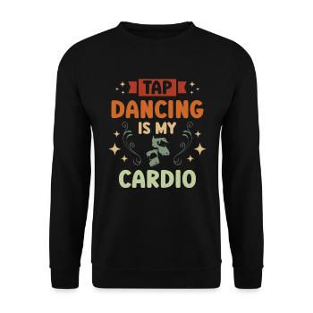 Stepptanz Ist Mein Cardio Stepptänzer Stepptanz - Unisex Pullover - Schwarz - Vorne - Alina (178cm) & Michal (187cm)