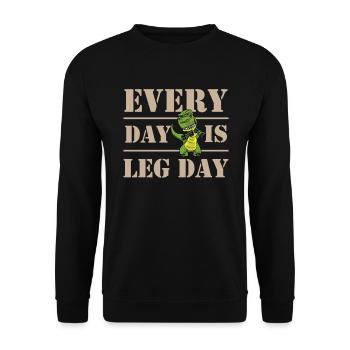 Lustige Dinosaurier-paläontologie Tyrannosaurus - Unisex Pullover - Schwarz - Vorne - Alina (178cm) & Michal (187cm)