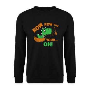 Drôle de dinosaure Paléontologie Tyrannosaurus - Sweat-shirt Unisexe - noir - Devant - Alina (178cm) & Michal (187cm)