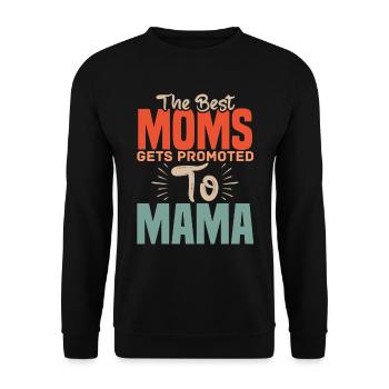 Beste Mütter, Die Zur Mama Mama Mama Müttern - Unisex Pullover - Schwarz - Vorne - Alina (178cm) & Michal (187cm)