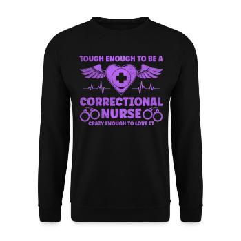 Bien que suffisant pour être une infirmière correctionnelle - Sweat-shirt Unisexe - noir - Devant - Alina (178cm) & Michal (187cm)