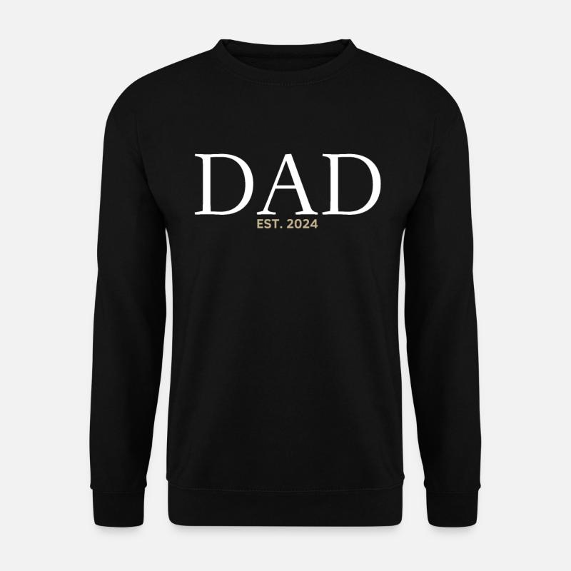 Dad 2024 Werdender Papa Vatertag Vater - Unisex Pullover - Schwarz