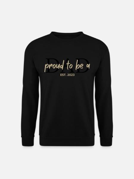 Dad 2023 Werdender Papa Vatertag Vater - Unisex Pullover - Schwarz
