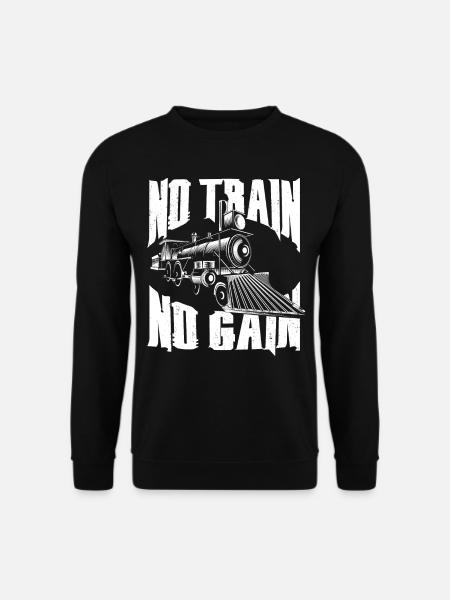 Steam Train Driver Trainspotting - Unisex Pullover - Schwarz