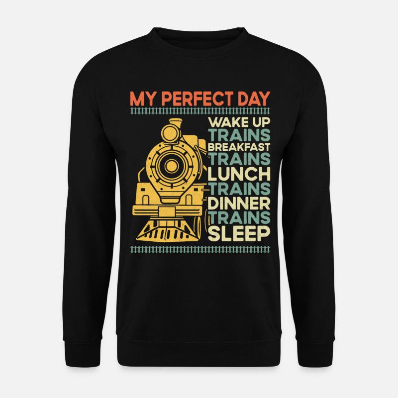 Steam Train Driver Trainspotting - Unisex Sweatshirt - black