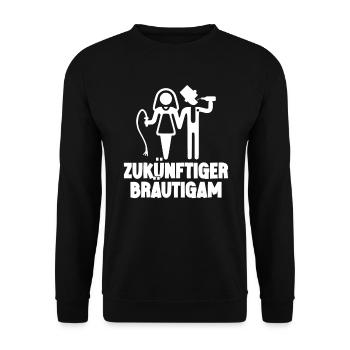 Zukünftiger Bräutigam Junggesellenabschied Männer - Unisex Pullover - Schwarz - Vorne - Alina (178cm) & Michal (187cm)