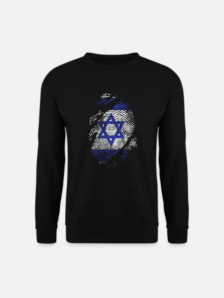 Israel Dna Jerusalem Hebräisch Wahrer Jude - Unisex Pullover - Schwarz