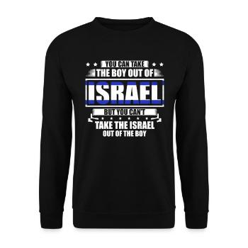 Israel Jerusalem Hebrew True Jew Jewish - Unisex Sweatshirt - black - Front - Alina (178cm) & Michal (187cm)