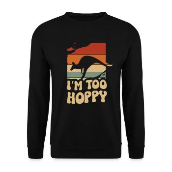 I Am Zu Hopfenreiches - Unisex Sweatshirt - black - Front - Alina (178cm) & Michal (187cm)