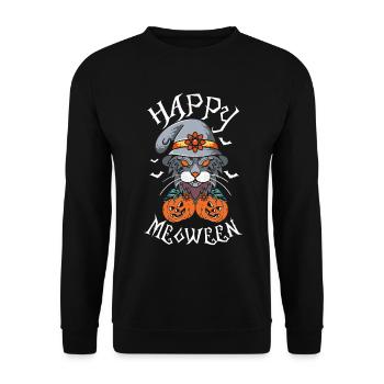 Joyeux chat doux ou aigre-doux - Sweat-shirt Unisexe - noir - Devant - Alina (178cm) & Michal (187cm)