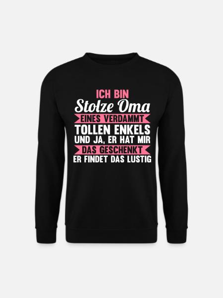 Großmutter Großmama Omi Oma - Unisex Pullover - Schwarz