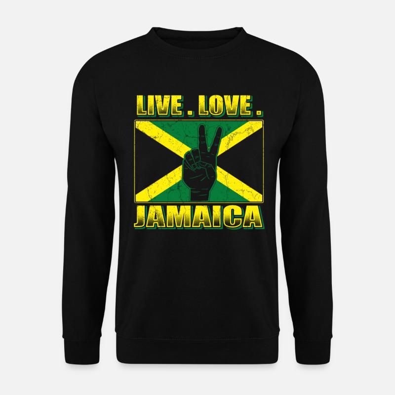 Jamaica Liebe Jamaika - Unisex Pullover - Schwarz