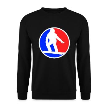 Logo du snowboard - Sweat-shirt Unisexe - noir - Devant - Alina (178cm) & Michal (187cm)
