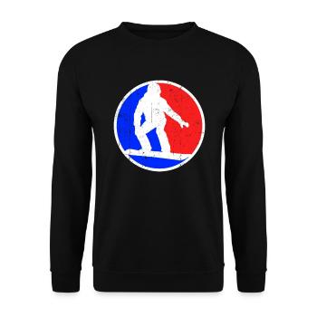 Logo du snowboard - Sweat-shirt Unisexe - noir - Devant - Alina (178cm) & Michal (187cm)