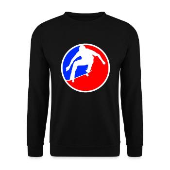 Logo du patinage - Sweat-shirt Unisexe - noir - Devant - Alina (178cm) & Michal (187cm)