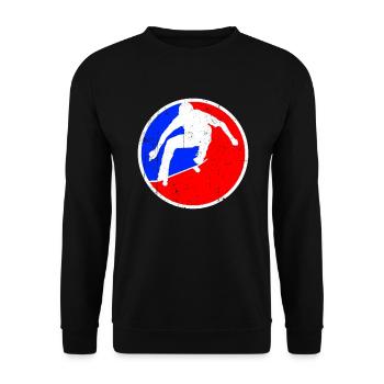 Logo du patinage - Sweat-shirt Unisexe - noir - Devant - Alina (178cm) & Michal (187cm)