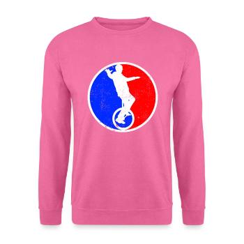 Logo de monocycle - Sweat-shirt Unisexe - rose - Devant