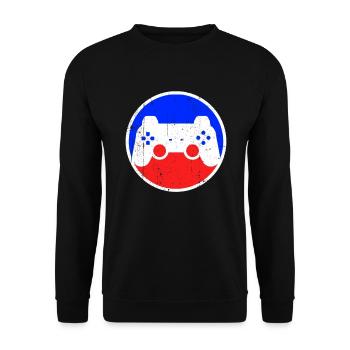 Logo de jeu - Sweat-shirt Unisexe - noir - Devant - Alina (178cm) & Michal (187cm)