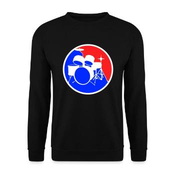 Logo de la batterie - Sweat-shirt Unisexe - noir - Devant - Alina (178cm) & Michal (187cm)