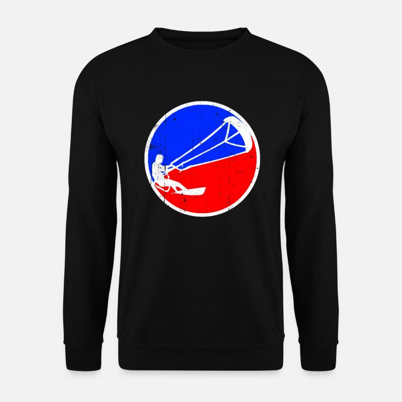 kite surf logo - Unisex Sweatshirt - black