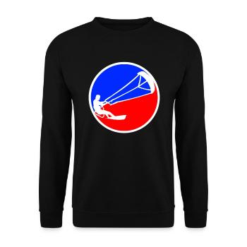 logo de kite surf - Sweat-shirt Unisexe - noir - Devant - Alina (178cm) & Michal (187cm)