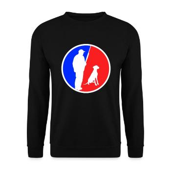 Jagd Logo - Unisex Pullover - Schwarz - Vorne - Alina (178cm) & Michal (187cm)