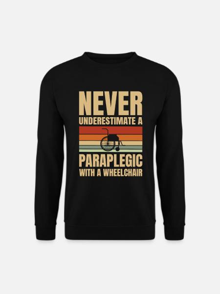 Never underestimate a - Unisex Sweatshirt - black