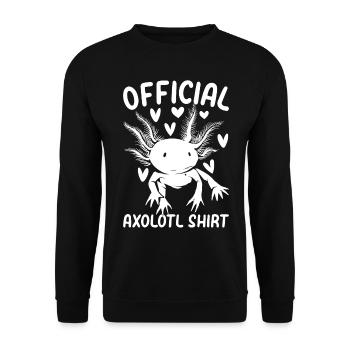 Axolotl Lover Officiel Axolotl Chemise Axolotl Mignon - Sweat-shirt Unisexe - noir - Devant - Alina (178cm) & Michal (187cm)