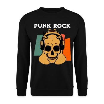 Punk Rock Punks Punk - Unisex Pullover - Schwarz - Vorne - Alina (178cm) & Michal (187cm)