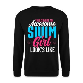 Natation Filles - Sweat-shirt Unisexe - noir - Devant - Alina (178cm) & Michal (187cm)