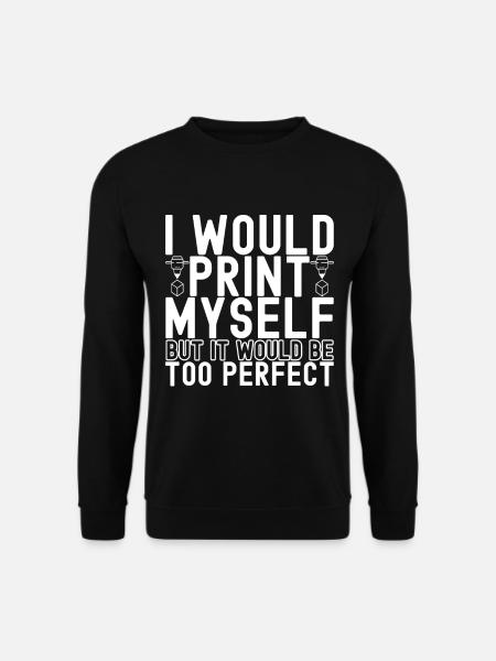 3 D Drucken - Unisex Pullover - Schwarz