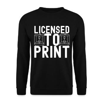 3 D Drucken - Unisex Pullover - Schwarz - Vorne - Alina (178cm) & Michal (187cm)