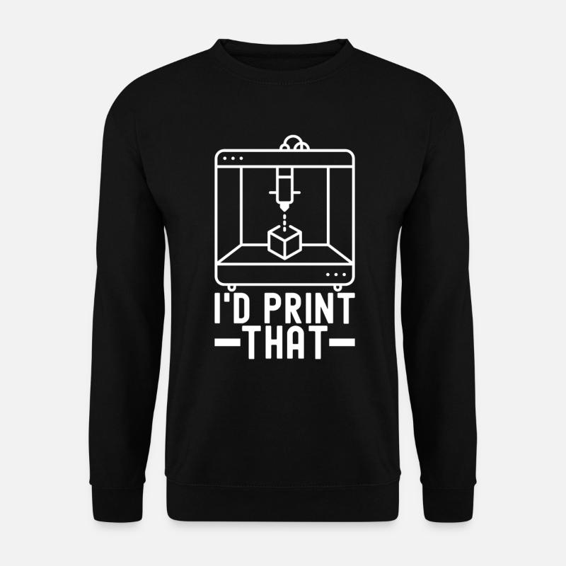 Impression 3D - Sweat-shirt Unisexe - noir