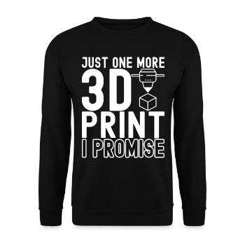3 D Drucken - Unisex Pullover - Schwarz - Vorne - Alina (178cm) & Michal (187cm)
