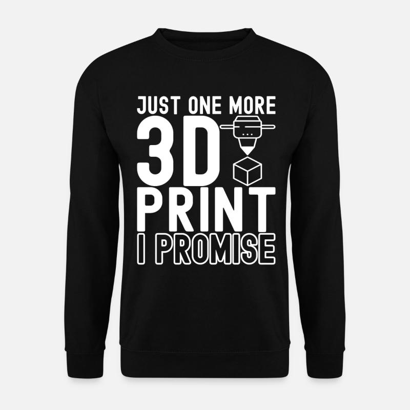 Impression 3D - Sweat-shirt Unisexe - noir