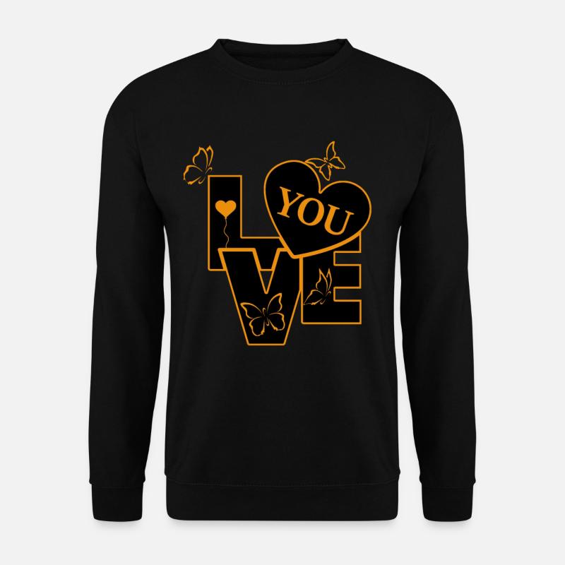 Je t’aime - Sweat-shirt Unisexe - noir