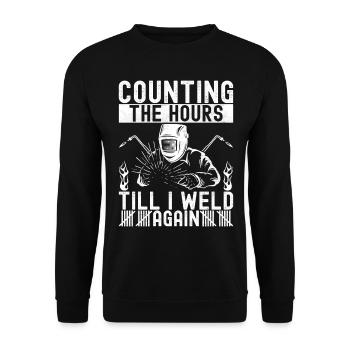 Soudage par soudeur - Sweat-shirt Unisexe - noir - Devant - Alina (178cm) & Michal (187cm)