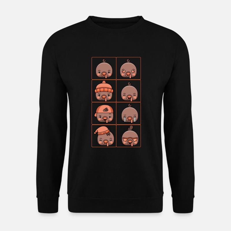 Turkey Face Blessed, Grateful - Unisex Sweatshirt - black